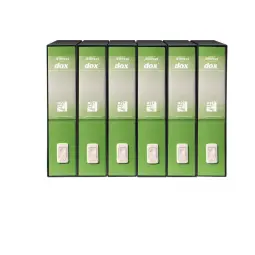 REXEL DOX 1 Lever Arch Light Green Pack of 6