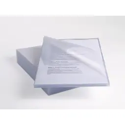 Rexel Nyrex™ Premium 4 x 25 Pack A4 Anti-Slip Document Folder Clear Embossed, Extra Strong 130mic, Cut Flush, L-Folder