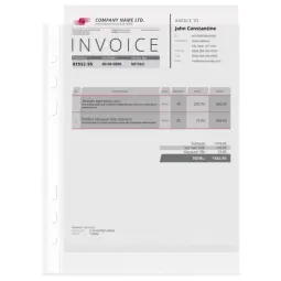 Rexel Superfine Embossed A5 Pockets Clear (Pack of 20)