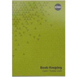 Rhino A4 Book-Keeping Book 32 Page Cash Ruling Pack 12 BKC-6