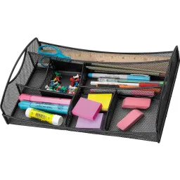 Safco Products 3262BL Onyx Mesh Desktop or Drawer Organizer Black