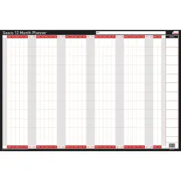 Sasco 12 Month Undated Planner Mounted Pack of 10