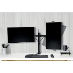 SmartFit® Ergo Dual Extended Monitor Arm Black