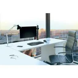 SmartFit® Ergo Single Extended Monitor Arm Black