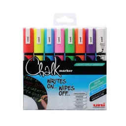 Uni-Ball Assorted Liquid Chalk Markers (Pack of 8)  PWE-5M