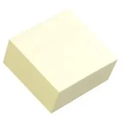 UP Repositionable Notes Cube Pastel Yellow 